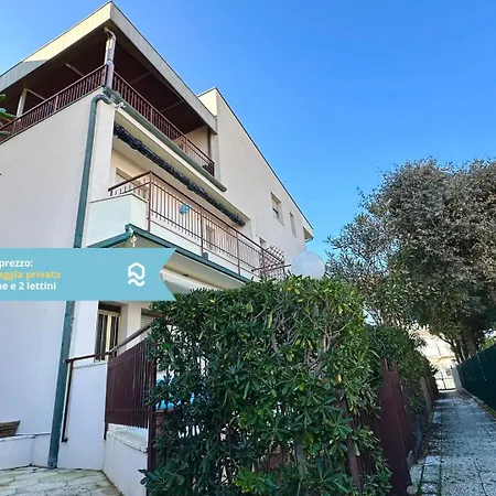 M097 - Marcelli, Trilocale Sul Mare Con Privata Apartment *