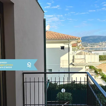 Apartmán M097 - Marcelli, Trilocale Sul Mare Con Privata Numana